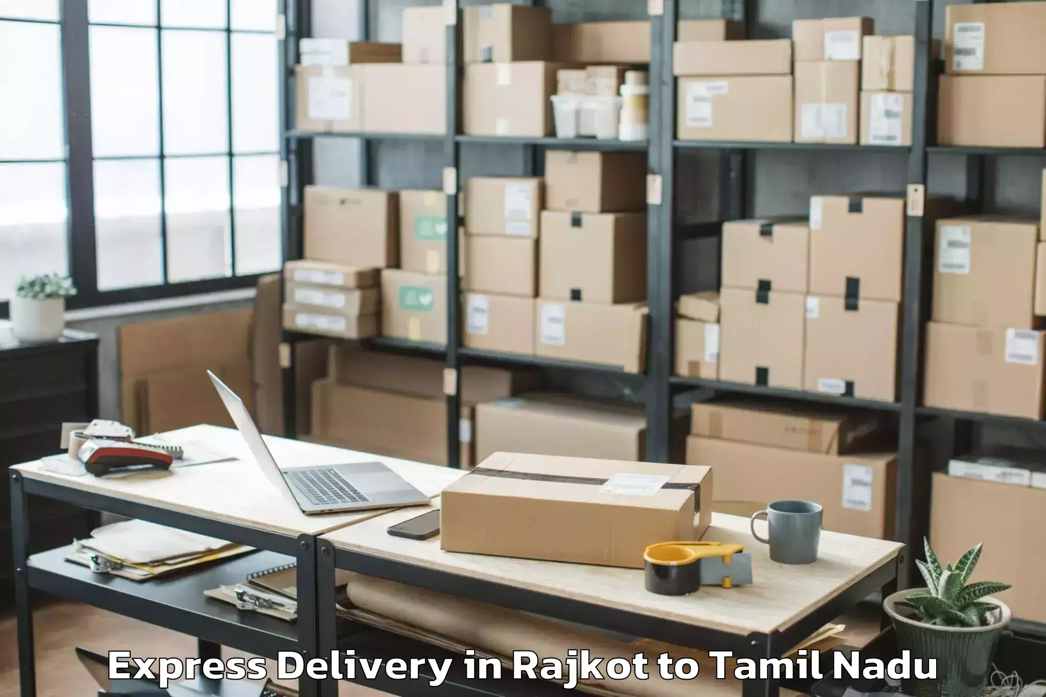 Book Rajkot to Wallajah Express Delivery Online